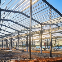 Atelier industriel modulaire extensible en acier, bâtiment préfabriqué à ossature métallique pour extension future