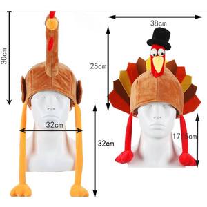 Sombrero de Pavo para Acción de Gracias, Carnaval, Fiesta de Halloween, Disfraz de Acción de Gracias, Sombrero para Fiesta de Disfraces de Otoño - Product Image 4