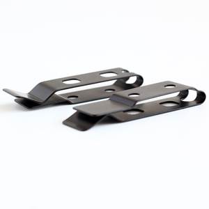 Maßgefertigte Verschiedene Oberflächenbeschichtungen Hochwertige Edelstahl-Metallgürtelclips Metallclips - Product Image 4