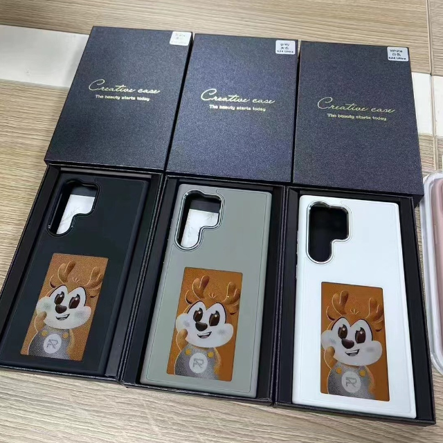 Explosive New Products NFC Smart Phone Case with Picture Display E-Ink Case for Samsung S23 Ultra S24 Ultra NFC Smart Phone Case
