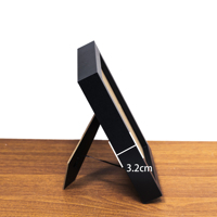 Marco de Fotos de Madera MDF Hecho a Mano, Personalizable, con Impresión UV Disponible, en Blanco y Negro, para Decoración de Muebles y Regalos Navideños