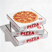 Cajas de Pizza al por Mayor de 7, 9, 10 y 12 Pulgadas, Impresas Personalizadas, Reciclables, de Cartón Corrugado, para Envío y Comida para Llevar, para Tiendas de Pizza