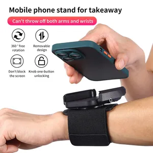 New Wristband Phone Holder 360°Rotatable Universal Sports Wristband for Smartphone Running Armband for Hiking Biking Walking - Product Image 4
