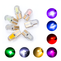T10 194 168 w5w LED-Lampe weiß Silikon Innen Auto Kennzeichen Kennzeichen Licht Cob 4smd LED T10
