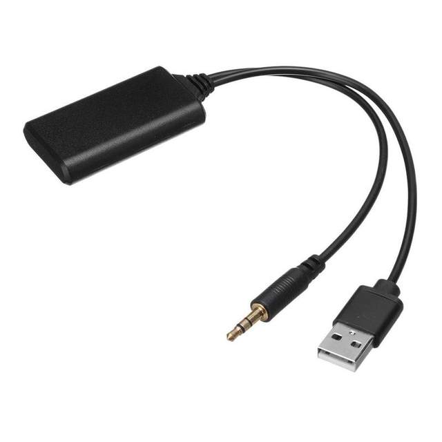 High Quality Universal Car 12V bluetooth Module Adapter Stereo Cable AUX-IN 3.5MM Jack Wireless Radio Adapter Aux USB NEW