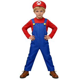 Disfraz de Super Mario para Niños, Traje de Cosplay, Juego de Roles para Niños, Actuación en Escenario, Conjunto para Fiesta - Product Image 4