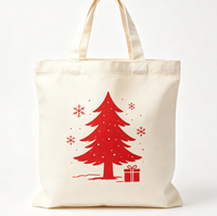 Sac en toile robuste pour emballage de Noël, sac textile en gros, sac fourre-tout personnalisé pour épicerie avec logo