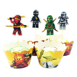 Décorations de cupcakes sur le thème des super-héros, cadeau pour les fans d'anime et les enfants, fournitures pour fêtes d'anniversaire - Product Image 2