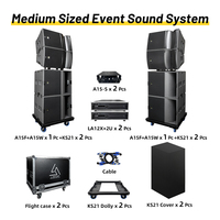 Système de sonorisation de scène Lsolution A15 Pro avec haut-parleur passif à deux voies en néodyme de 15 pouces 700 W et subwoofer KS21 de 1500 W pour ligne de basses