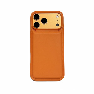Funda para <span class=keywords><strong>iPhone</strong></span> 17 <span class=keywords><strong>Pro</strong></span> <span class=keywords><strong>Max</strong></span> 16 15 14 <span class=keywords><strong>13</strong></span>, Color Naranja, TPU Texturizado, Antigolpes, Diseño Liso, Color Sólido - Product Image 2