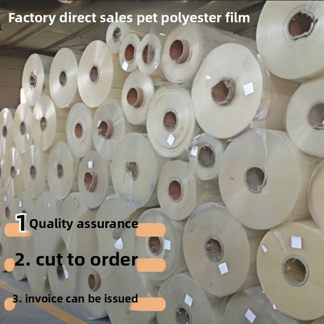 Factory-direct Custom-made Insulating PET Base Film 15microns Thin Film Sheets Rolls Transparent PET Transfer-printing Film