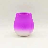 Amazon Neues Produkt Valentinstag Farbverlauf Rosen-Vibrator 10 Saugmodi Rosen-Sexspielzeug für Frauen & Paare