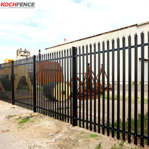 Panneaux de clôture en acier noir imperméable, clôture en fer forgé, portails de sécurité pour allée - Product Image 4