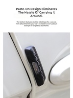 Carmate – Éliminateur Statique pour Porte de Voiture, Indispensable pour la Saison Sèche Automne-Hiver, Design Élégant, Antistatique Universel, Résine Souple Noire
