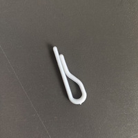 Pince à linge en plastique transparente de type R, sans dents, durable et écologique, pour accessoires vestimentaires et emballage de chemises