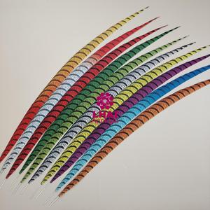 Plumes de faisan zébré artificielles de qualité supérieure, très demandées, pour l'artisanat DIY, les coiffes, les bijoux, les leurres de pêche et la décoration de costumes - Product Image 1