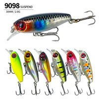 Leurre pour brochet et petits poissons de 38 mm, 2,8 g, adapté à toutes les couches de la nappe aquatique