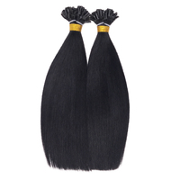 Extensions de cheveux à pointe en U en kératine, 100% cheveux humains, extensions de cheveux à pointe en K