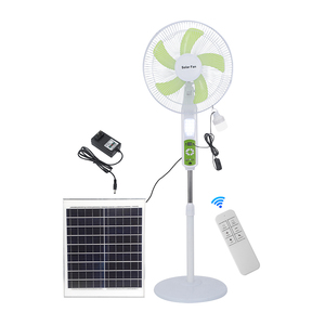 Ventilateur solaire 16 pouces en promotion, rechargeable, réglable en hauteur, pour maison et extérieur, avec panneau solaire C288, alimenté par l'énergie solaire - Product Image 3