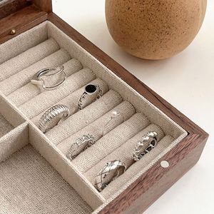 S925 Pure Silver <b>Rings</b> Geometric Heart Shape Women's Fashion Jewelry Gift Set Lightweight Minimalist Design - Product Image 1