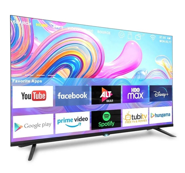 Wholesale Smart LCD Television LED UHD OEM 4K TV Android WiFi 65" 120Hz for Hotel TV Black 16:09