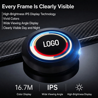 Écran LED circulaire couleur pour emblème de voiture, étanche IP67, éclairage de logo arrière, accessoires automobiles