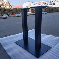 Pieds de table à manger noirs de style industriel au design moderne de 28 pouces, pieds de meubles, pieds de banc en métal