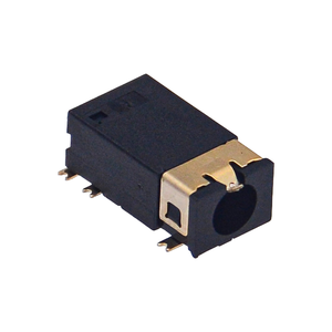 Prise audio PJ-342 3,5 mm, montage encastré SMT 6 broches, contacts plaqués or avec deux bornes de fixation, résistante aux températures - Product Image 4