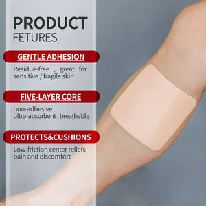 Alexer 실리콘 접착 폼 드레싱 부드러운 테두리 상처 케어 자체 접착 폼 드레싱 당뇨병 - Product Image 5