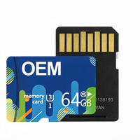 Carte mémoire TF 32 Go 64 Go 128 Go à prix d'usine, logo OEM personnalisé, vitesse U3, mini carte SD 8 Go en plastique pour GPS, DVR, téléphone, appareil photo, MP3