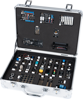 ACEBOTT Kit d'affichage de module 40 pièces avec kit de transport en alliage d'aluminium avec capteurs ESP32 Kit d'apprentissage électronique pour Arduino