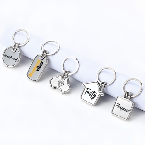 Llavero de Metal de dos caras personalizado hecho a medida, llavero de esmalte giratorio, recuerdo 2D 3D, haz tu propio logotipo, llavero de Metal - Product Image 3