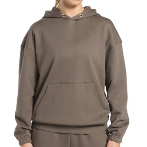 Trendy Brand New Loose Autumn Winter Plus Size Custom Logo Printed 100% Cotton <b>Workout</b> Women's Long Sleeve <b>Hoodies</b> - Product Image 1