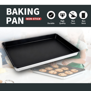 Mới đến hình chữ nhật 40*60 Lò nướng thương mại khay nướng bánh mì khay nướng không dính khay nướng - Product Image 4