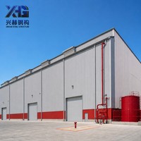 Bâtiment en structure métallique préfabriquée pré-conçue à grande portée avec poutres en H personnalisées