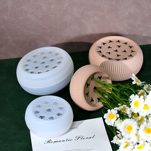 Soporte de tallo de flor en espiral de silicona, flores de silicona, arreglo de flores secas, piezas de decoración del hogar de estilo simple moderno - Product Image 6
