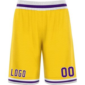 Shorts de basket personnalisés avec numéro et logo brodés, shorts de sport à séchage rapide pour hommes, shorts d'entraînement unisexes, taille adulte disponible - Product Image 1