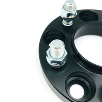 Adaptateur de roue moletteuré Wheelsky en aluminium forgé noir mat 5 trous M14X1.5 5X114.3 à 5X114.3 pour voiture, directement de l'usine