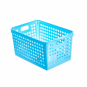 Cesto portaoggetti profondo blu Inomata - Product Image 1