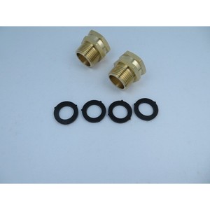 Brass Hose Adapter 3/4 Ght To 3/4 Npt Threaded Connector For Garden Water Use Durable Copper Fitting - Product Image 1