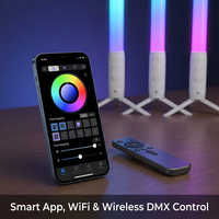 Projecteur matriciel LED RGBWA sans fil professionnel IP65 DMX512 avec contrôle par application mobile pour équipement de mariage, discothèque et DJ