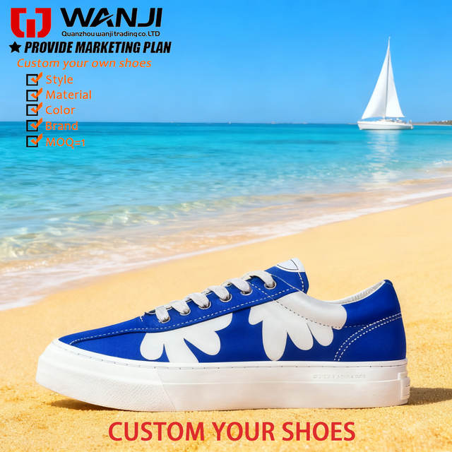 Customized Classic Versatile Men's Casual Breathable Canvas Sneakers Fashion-Forward Trendy Shoes with Personalized Touch