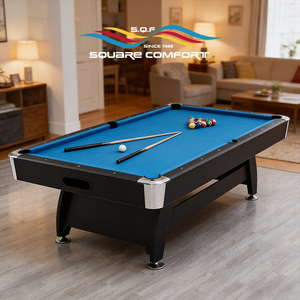 Table de <span class=keywords><strong>billard</strong></span> S.Q.F, prix direct usine Chine, <span class=keywords><strong>7FT</strong></span>/8FT/9FT, en bois avec dalles de marbre, personnalisable, pour divertissement - Product Image 5