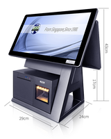 Caja Registradora Autoservicio con Impresora Térmica Integrada, Sistema Operativo Windows, Pantalla Táctil Capacitiva, 8GB de RAM, Disco Duro de 64GB, Bluetooth 5.2
