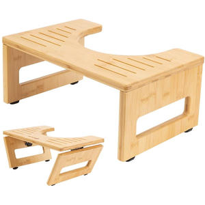 Inodoro de madera de bambú plegable, taburete para caca <span class=keywords><strong>en</strong></span> cuclillas, Orinal <span class=keywords><strong>en</strong></span> cuclillas, bueno para la salud del <span class=keywords><strong>colon</strong></span>, estreñimiento y hemorroides - Product Image 2