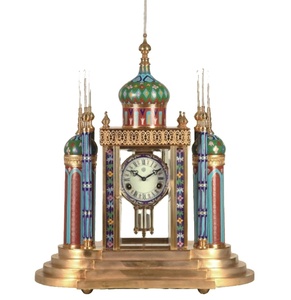 Reloj de Mezquita Antiguo con Caja de Latón, con <span class=keywords><strong>Alarma</strong></span> y Sonido a las Medias y Horas, Funciona con Batería - Product Image 3