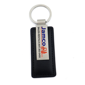 Keychain nhà máy bán buôn thời trang Mens kim loại da <span class=keywords><strong>Key</strong></span> chủ tùy chỉnh xe ô tô thương hiệu logo tag Keychain - Product Image 3