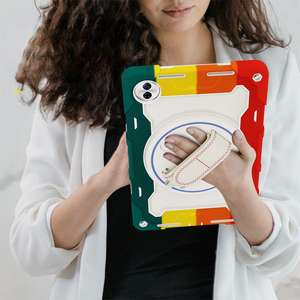 Étui pour tablette Honor Pad10 de 12,1 pouces avec support rotatif, sangle de transport, housse de protection en silicone anti-enfants - Product Image 4