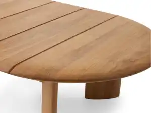 High Quality Hot Sale Oval Teak Solid Wood Outdoor Coffee Table For Sale