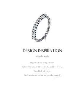 Anillo de serpiente abierto ajustable de plata de ley S925 con circonita de dos colores, anillo minimalista apilable para mujer, regalo de joyería diaria - Product Image 6